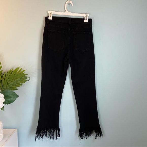 Pistola Black Ten Boi Fringe Hem Jeans - Picture 2 of 9
